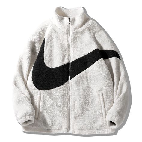 Shopee Nike Fleece Jacket, Windproof Jacket, Nike Fleece, Trench Coat Men, Padded Coat, Fleece Sweater, Fashion Couple, Winter Coats Jackets, Polar Fleece