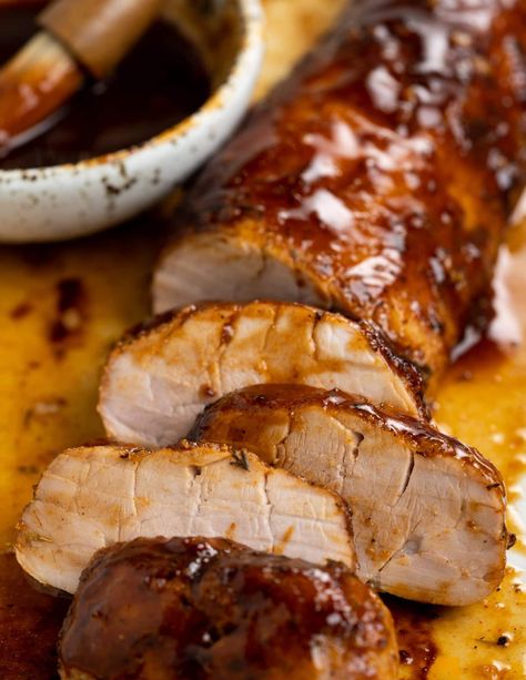 Barbecue Pork Loin Recipes, Oven Bbq Pork Tenderloin, Pork Tenderloin With Bbq Sauce, Bbq Pork Loin Recipes Oven Baked, Bbq Pork Loin Oven, Baking Pork Tenderloin Oven, Barbecued Pork Tenderloin Recipes, Pork Tenderloin Recipes In Oven Bbq, Oven Baked Bbq Pork Tenderloin