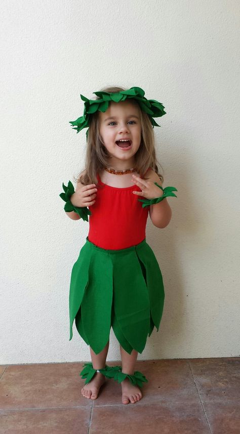 Lilo Costume Kids, Carnival Costumes Diy, Tree Costume Diy, Diy Costumes Halloween, Disfraz Lilo Y Stitch, Easy Fancy Dress, Lilo Costume, Lilo Dress, Lilo And Stitch Costume