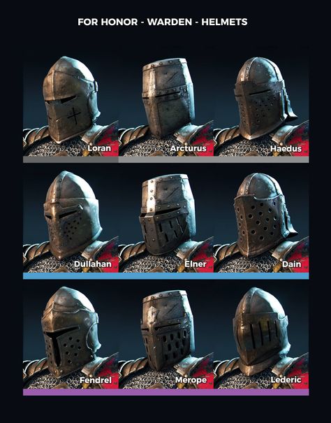 FOR HONOR - WARDEN - Album on Imgur missing season two and three's  addition For Honor Warden, For Honor Armor, Helmet Template, Armor Drawing, Medieval Helmets, Armor Clothing, Knights Helmet, Historical Armor, Armadura Medieval