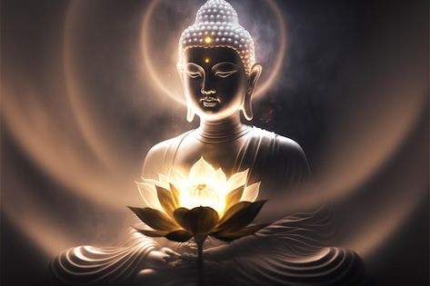 Photo beautiful light spectrum buddha39s... | Premium Photo #Freepik #photo #buddha-statue #thai-buddha #buddha #buddhism Best Background Images For Laptop, Buddha Desktop Wallpaper, Buddha Wallpaper For Laptop, Flower Burning, Bhudha Image Hd, Gautam Buddha Image, Buddha Image Wallpaper Hd, Yellow Lotus Flower, Buddha Background