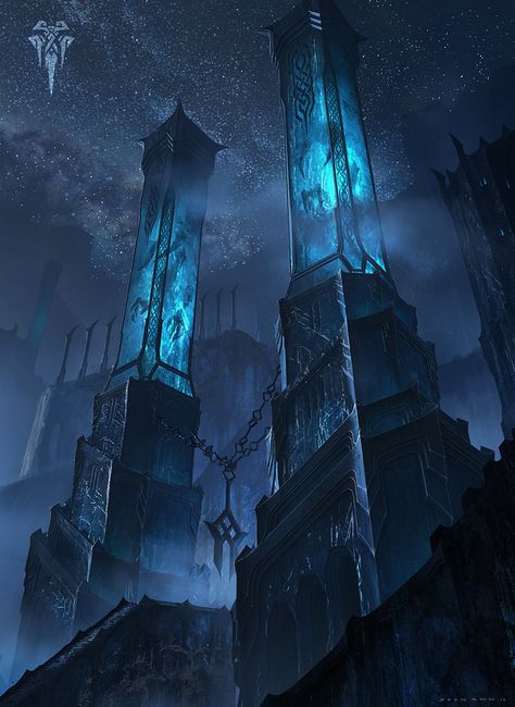 ArtStation - Freljord, Joon Ahn Dark Fantasy Concept Art, Fantasy Concept, 다크 판타지, Fantasy City, Fantasy Castle, Fantasy Setting, Fantasy Places, Art Et Illustration, Fantasy Art Landscapes