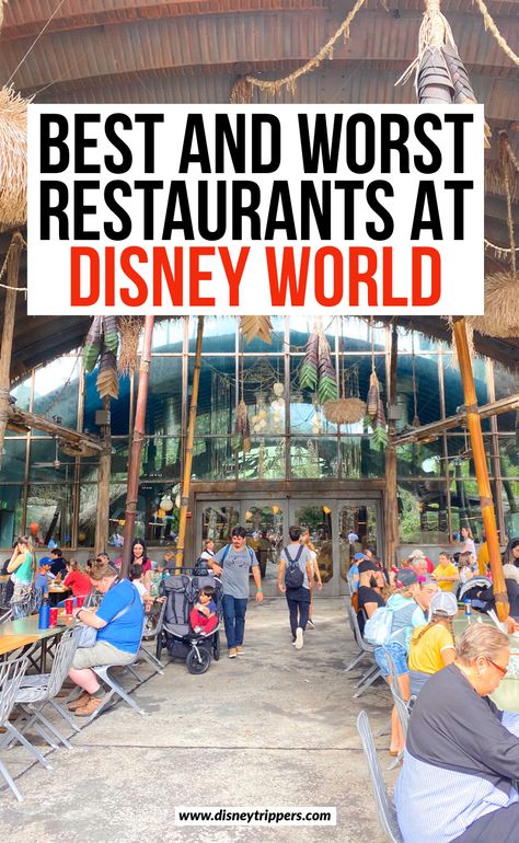 35 Best (and Worst!) Disney World Restaurants You Must Try - Disney Trippers Restaurants At Disney World, Best Disney Restaurants, Food Disney, Travel Disney, Drink Bucket, Disney World Vacation Planning, Disney World Restaurants, Inspirational Blogs, Disney Trip Planning