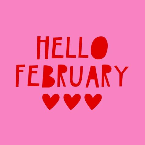 Month Of Love February, Coworkers Gifts, February Month, Hello February, Love Month, Funny Happy Birthday Wishes, I'm So Lucky, Girl Illustrations, Bullet Journal Design