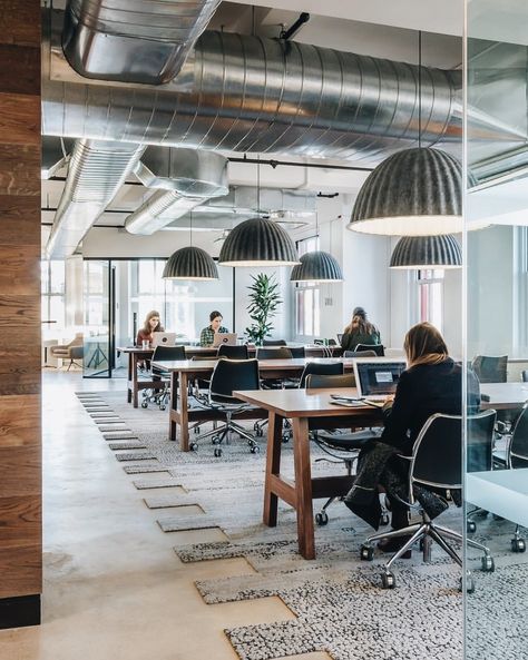 New year and ready to work? Open office at the True[X] offices in New York City. Design by Sydness Architects with STUA Gas chairs. GAS: www.stua.com/design/gas-swivel Via @dwrcontract @sydnessarchitects Photo by Jon Nissenbaum Bureau Open Space, Work Office Design, Open Office Design, Contemporary Office Design, Interior Kantor, Office Design Inspiration, Modern Office Space, Modern Office Interiors, Corporate Office Design