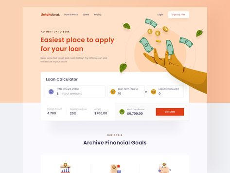 Healthcare Landing Page, Health Landing Page, Beauty Landing Page, Laptop Logo, Economy Design, Studio Marketing, Loan Company, Loan Calculator, Bank Loan