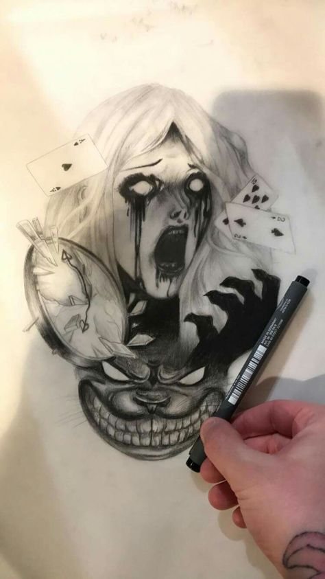 Alice In Wonderland Horror Tattoo, Alice Return To Madness Tattoos, American Mcgee's Alice Tattoo, Alice Madness Returns Tattoo Ideas, Alice Madness Returns Tattoo, Madness Tattoo, Alice In Wonderland Fanart, American Mcgee, American Mcgee’s Alice