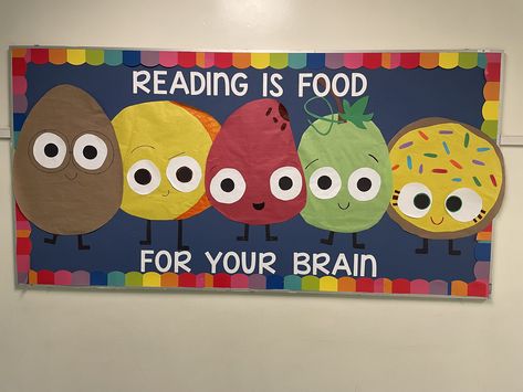 Fall Bulletin Boards For Elementary, Library Bulletin Board Ideas, Library Classroom, Library Decorations, Literacy Specialist, Library Crafts, Library Bulletin Board, Booster Club, Library Media Center