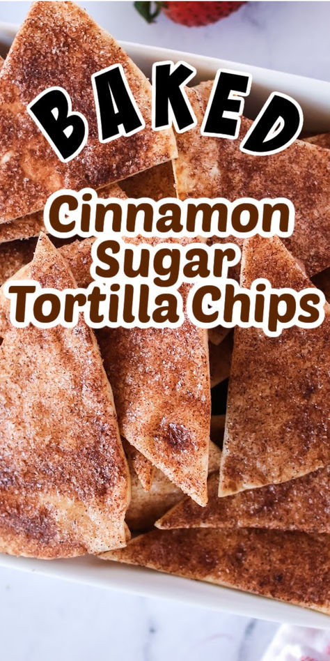 You are going to love these baked cinnamon sugar tortilla chips all year long! They are delicious enough to be a dessert for a crowd, but easy enough to be a quick afternoon tasty treat. #numstheword #cinnamonsugartortillachips #cinnamonandsugartortillachips #bakedcinnamonsugartortillachips #cinnamonsugarflourtortillachips #bakedflourtortillachipscinnamonsugar Cinnamon Dessert Pizza, Cinnamon Sugar Tortilla Chips, Cinnamon Chip Recipes, Cinnamon Sugar Tortilla, Tortilla Dessert, Cinnamon Snack, Cinnamon Sugar Tortillas, Dessert For A Crowd, Tortilla Chip Recipe