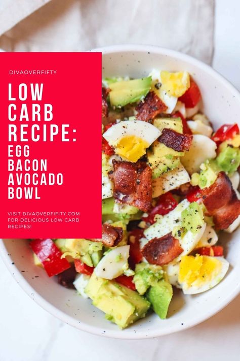 Healthy Low Carb Breakfast, Avocado Bowl, Desayuno Keto, Delicious Low Carb Recipes, Breakfast Low Carb, Keto Recipes Breakfast, Bacon Avocado, Low Carb Recipe, Low Carb Breakfast Recipes