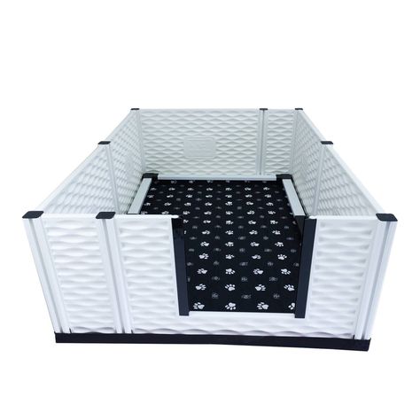 Step into the world of canine care with this EZwhelp EZclassic Whelping Box, a sanctuary born from pure devotion. The EZclassic whelping box is a durable, and easy-to-use indoor dog whelping pen made from a labor of love. Made of strong yet lightweight injection-molded plastic, this dog crate is easy to transport and clean. This box features walls that connect with high-strength extruded plastic posts that are tall enough to keep puppies from escaping. This puppy essential comes with a removable Dog Whelping, Dog Whelping Box, Puppy Cage, Dog Enclosure, Pet Playpens, Puppy Pens, Puppy Playpen, Whelping Box, Pet Doors