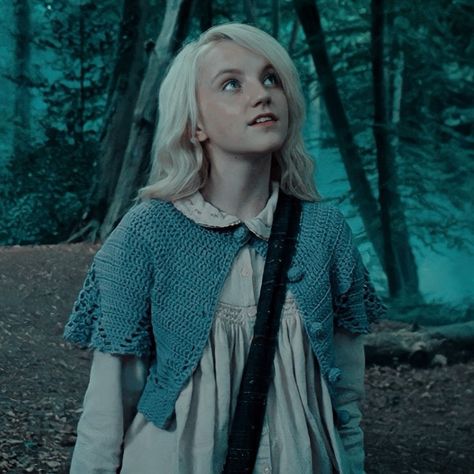 Lovegood Aesthetic, Luna Lovegood Aesthetic, Luna Lovegood, Aesthetic Hair, Video Games, Harry Potter, Blonde, Hair, Blue