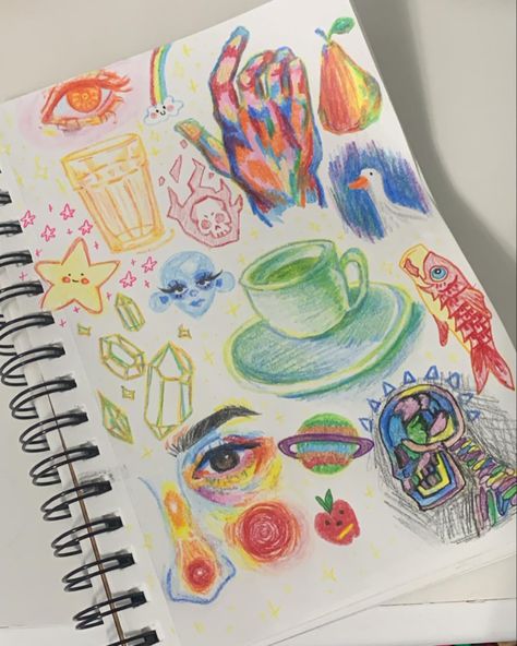 #art #artist #artwork #artistsoninstagram #artcreative #drawing #draw #drawingideas #drawingofinstagram #sketchbook #sketchbookdrawing Kawaii Sketchbook Ideas, Colorful Marker Art, Color Markers Art, Tiny Doodles, Colored Drawings, Weird Drawings, Cute Doodle Art, Coloring Markers, Color Pencil