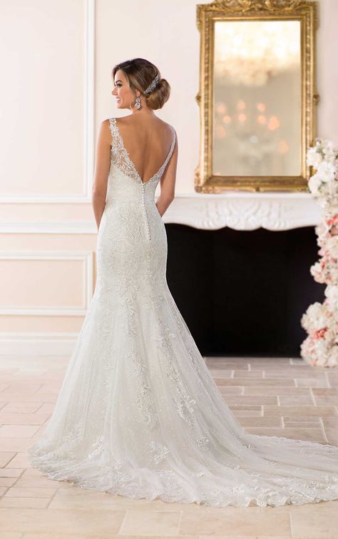 Stella York Bridal, Wedding Dresses Kleinfeld, Stella York Wedding Dress, Open Back Wedding Dress, Kleinfeld Bridal, Stella York, Fit And Flare Wedding Dress, Back Wedding Dress, A Wedding Dress