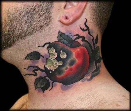 Rotten / apple / tattoo Apple Core Tattoo, Bad Apple Tattoo, Core Tattoo, Rotten Apple, Apple Tattoo, Apple Illustration, Fruit Tattoo, Food Tattoos, Apple Core