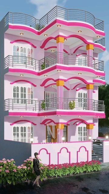 House Design Videos, 30x40 House Plans, 2bhk House Plan, Bungalow Style House, House Outer Design, House Balcony Design, Small House Design Exterior, House Design Exterior, Classic House Design