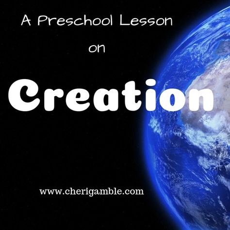 Free Bible Lessons For Kids, Creation Bible Lessons, Preschool Bible Activities, Children's Church Lessons, Vacation Bible School Craft, Creation Bible, Sunday School Curriculum, Childrens Sermons, Sunday School Classroom