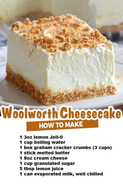 Woolworths Cheesecake, Woolworth Cheesecake, Recipes Cheesecake, Bake Cheese, Savory Cakes, Bake Recipes, Bake Cheesecake, Bake Dessert, Cheesecake Desserts