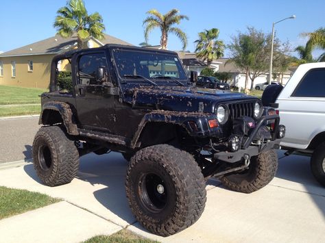 My Toy 2003 Jeep TJ 10 inch lift on 37's Jeep Lift Kit Before And After, Jeep Top Lift, Lifted Cj7 Jeep, Jeep Wrangler Lifted 4 Door, Jeep Wrangler Lifted 4 Door Black, Jeep Parts, Jeep Tj, Lifted Trucks, Jeep