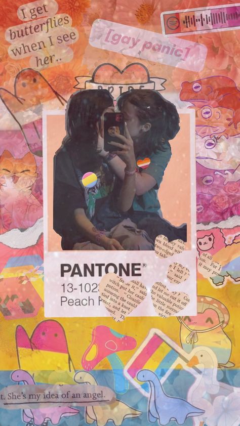 lesbian x pansexual wallpaper for @vi0letwald0 ! #pansexual #lesbianpride #wallpaper #coupleswallpaper #pridewallpaper Lesbian Screen Wallpaper, Pan Pride Wallpaper, Pan Wallpaper Pride, Subtle Pansexual Wallpaper, Wallpaper Pansexual, Pan Wallpaper, Pansexual Wallpaper, Gay Room, Lgbtq Wallpapers