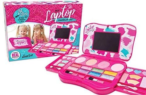 Girls Makeup Set, Toddler Makeup, Real Makeup, Pretend Makeup, Makeup Kit For Kids, Play Makeup, Laptop Design, Kids Vanity, Top Makeup Products