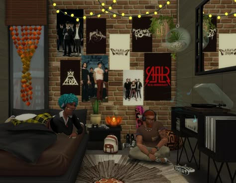 The Sims 4 Cc Music Posters, Sims 4 Cc Room Posters, Sims 4 Cc Rockstar Furniture, Band Posters Sims 4 Cc, Sims 4 Emo Bedroom, Sims 4 Band Posters, Sims 4 Emo Bedroom Cc, Sims 4 Cc Room Decor Grunge, Ts4 Cc Furniture Grunge