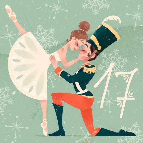 Nutcracker Image, Ballet Illustration, Disney Version, Book Illustration Art, Nutcracker Ballet, Canvas Painting Designs, Pinturas Disney, Baby Pajamas, Love Illustration