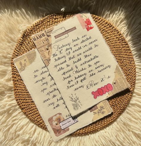 Warmth and Compassion . . . . . #giftideas #giftforher #explorepage #vintagegifts Vintage Gift Packaging, Letter Diy Ideas Writing, Vintage Letter For Him, Birthday Ideas For Mom Decoration, Design For Love Letter, Letters To Mom, Vintage Letter Ideas, Creative Letter Ideas, Love Letter Design