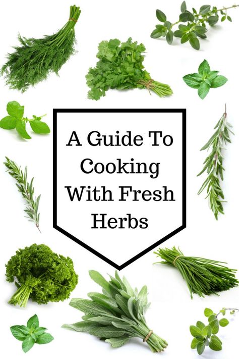 A Guide To Cooking With Fresh Herbs | How to Use Fresh Herbs - The Produce Mom #herbs #cookingtips Herb Cheat Sheet, Cooking With Fresh Herbs Recipes, How To Use Fresh Herbs, Fresh Herb Recipes, Cooking With Fresh Herbs, Cooking With Herbs, Cooking Herbs, Herbs Garden, Healthy Herbs