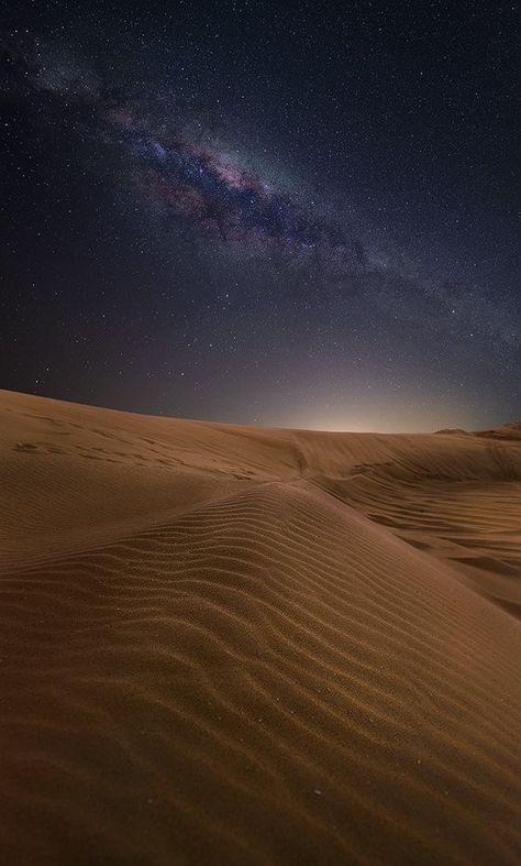 Desert Stars, Desert Aesthetic, Desert Photography, Night Sky Wallpaper, Night Landscape, The Night Sky, Alam Semula Jadi, Sand Dunes, Landscape Wallpaper