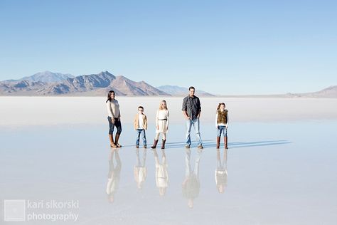 Utah Bonneville salt flats family portrait session photography Salt Flats Family Photos, Salt Flat Family Pictures, Salt Flats Utah Photoshoot, Salt Flats Utah Photoshoot Family, Bonneville Salt Flats Family Photos, Couples Photoshoot Salt Flats, Utah Salt Flats Photography, Salt Flats Utah, Outdoor Family Photoshoot