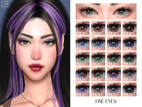 Sims 4 Cc Lenses, Mod For Sims 4, Sims 4 Makeup, Jasmine Hair, Makeup Cc, Sims Games, Cocoppa Play, K Pop Star, Sims Community