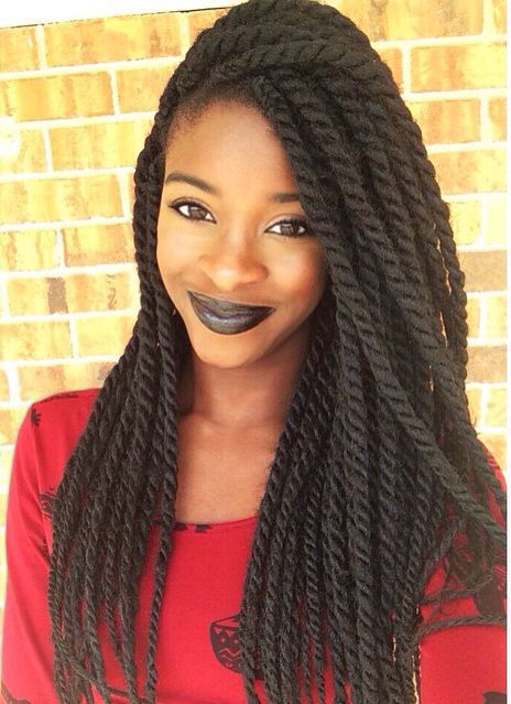 Havana Twist Braids, Mambo Twist, Faux Loc, Senegalese Twists, Havana Twist, Marley Hair, Afro Textured Hair, Crochet Braids Hairstyles, Braid In Hair Extensions