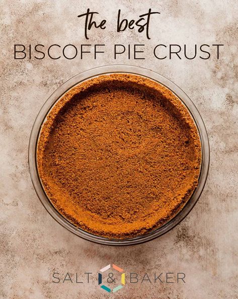 Biscoff Pie, Cookie Crust Recipe, Cream Pie Filling, Favorite Pie Recipes, Biscoff Cheesecake, Cheesecake Crust, Butter Crust, Cream Cheese Pie, Graham Cracker Crust Pie