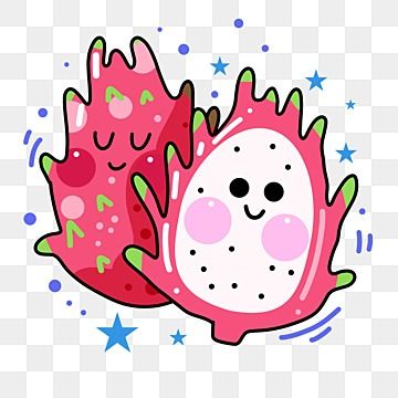 Dragon Fruit Cartoon, Sticker Emoji, Fruit Png, Buah Naga, Fruit Clipart, Fruit Cartoon, Remove Background From Image, Cartoons Png, Purple Grapes