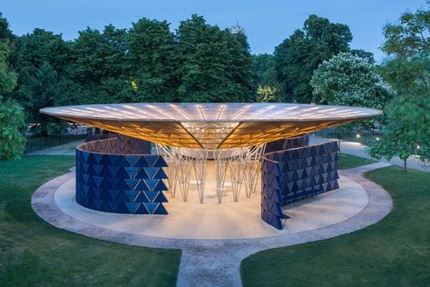 Serpentine Pavillion, Serpentine Pavilion, Windmill Water, Water From Air, Rainwater Harvesting System, Greenhouse Design, Timber Roof, Pavilion Design, Rainwater Harvesting