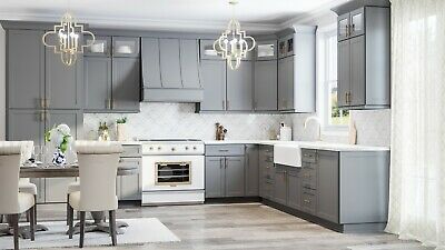 Light grey shaker kitchen