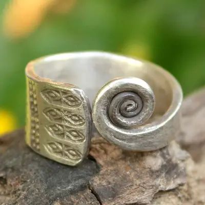 Sterling Silver Rings Simple, Fork Jewelry, Flatware Jewelry, German Silver Jewelry, Silver Wrap Ring, Silver Ring Designs, Silver Jewellery Indian, Metal Clay Jewelry, Spoon Jewelry