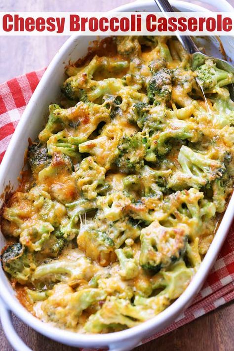 Deliciously cheesy broccoli casserole will convince even the most reluctant picky eaters that broccoli is in fact worth eating. Keto Broccoli Casserole, Broccoli Casserole Healthy, Broccoli Recipes Side Dish, Casserole Healthy, Cheesy Broccoli Casserole, Broccoli Dishes, Keto Broccoli, Broccoli Recipes Casserole, Healthy Casserole Recipes