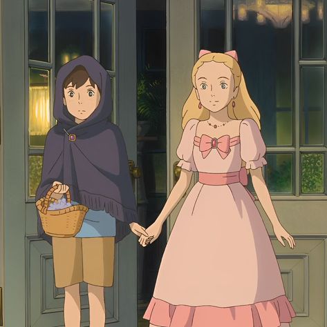 Marnie And Anna, Aesthetic Anime Scenery, Pfp Aesthetic Anime, Cute Animations Cartoon, Icon Pfp Aesthetic, Marnie Was There, Movie Icon, When Marnie Was There, Studio Ghibli Fanart