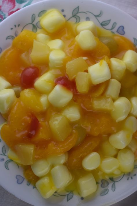 Old-Fashioned Fruit Salad Recipe with Just 4 Ingredients Old Fashioned Fruit Salad, Wilted Lettuce Recipe, Cherry Crisp Recipe Easy, Salad Pineapple, Cherry Crisp Recipe, Macaroni And Tomatoes, Fruit Salad With Pudding, Cherries Salad, Lettuce Recipes