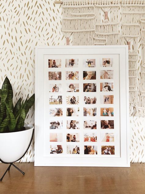 Elsie’s Mini Photo Wall Art – A Beautiful Mess Polaroid Display, Hipster Room, Hipster Bedroom, Wine Crates, Display Room, Polaroid Wall, Lights Bedroom, Farmhouse Side Table, Cute Dorm Rooms