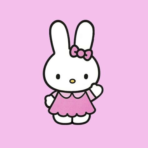 Bunny Hello Kitty, Miffy Pfp, Drawing Hello Kitty, Hello Sanrio, Kitty Pictures, Kitty Images, Kitty Drawing, Hello Kitty Cartoon, Hello Kitty Drawing