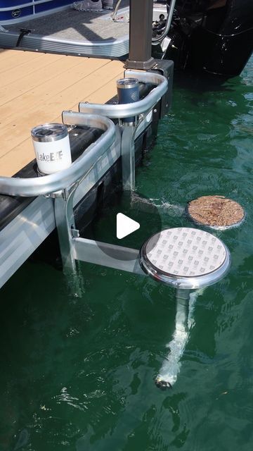 LakeEze by Kroeger Marine on Instagram: "The LakeEze Swim Stool is a MUST have for Summer 2024🤩 What are you waiting for?" Lake Dock Decorating Ideas, Boat Dock Seating Ideas, Boat Dock Bar Ideas, Boat Ideas Diy, Lake Hacks, Lake Dock Ideas, Pontoon Boat Makeover Diy, Lake House Dock, Lake Bar