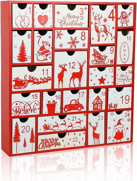 Candy Advent Calendar, Advent Calendar House, Advent Decorations, Advent Calendar Boxes, Xmas Gifts For Kids, Calendar Gift, Wooden Advent Calendar, Holiday Symbols, Holiday Countdown