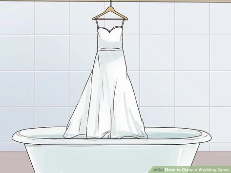 3 Ways to Clean a Wedding Gown - wikiHow Diy Wedding Dress Cleaning, 1920 Wedding Dress, Clean Wedding Dress, Old Fashioned Wedding, Old Wedding Dresses, Off White Wedding Dresses, How Do You Clean, Brown Wedding, Creating Memories