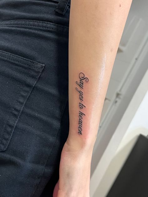 Yes To Heaven Tattoo, Say Yes To Heaven Tattoo, Lana Del Rey Inspired Tattoos, Lust For Life Tattoo, Lana Del Rey Tattoos, Lana Del Rey Tattoo, Plus Size Tutu, Say Yes To Heaven, Heaven Tattoos