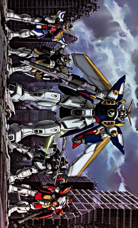 Gundam Wing Wallpapers, Gundam Wallpapers Desktop, Gundam Tattoo, Gundam Wing Zero, Anime Computer, G Gundam, Wing Gundam, Minecraft Ender Dragon, Mobile Suit Gundam Wing