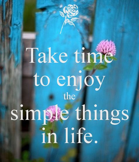 Simply enjoy! Simple Things In Life, Motivation Positive, Afrikaanse Quotes, Quotes Thoughts, Simple Things, Simple Pleasures, Take Time, A Quote, Simple Life