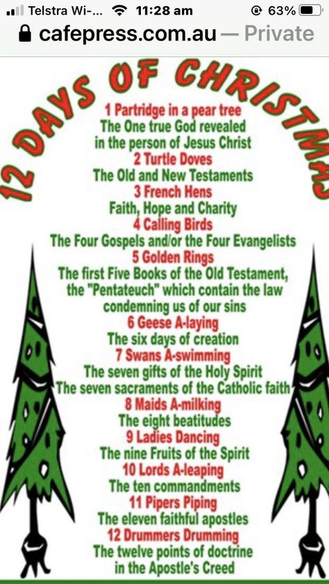 Sacrament Christmas Program, December Prompts, Apostle's Creed, 9 Ladies Dancing, 11 Pipers Piping, 4 Calling Birds, 12 Drummers Drumming, 5 Golden Rings, The Seven Sacraments